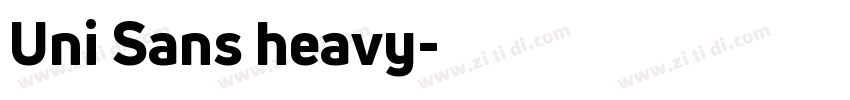 Uni Sans heavy字体转换
